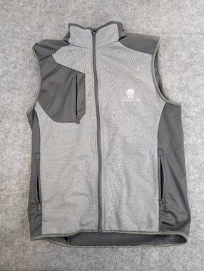 RLX Ralph Lauren Men's Grey Two-Tone Softshell Vest